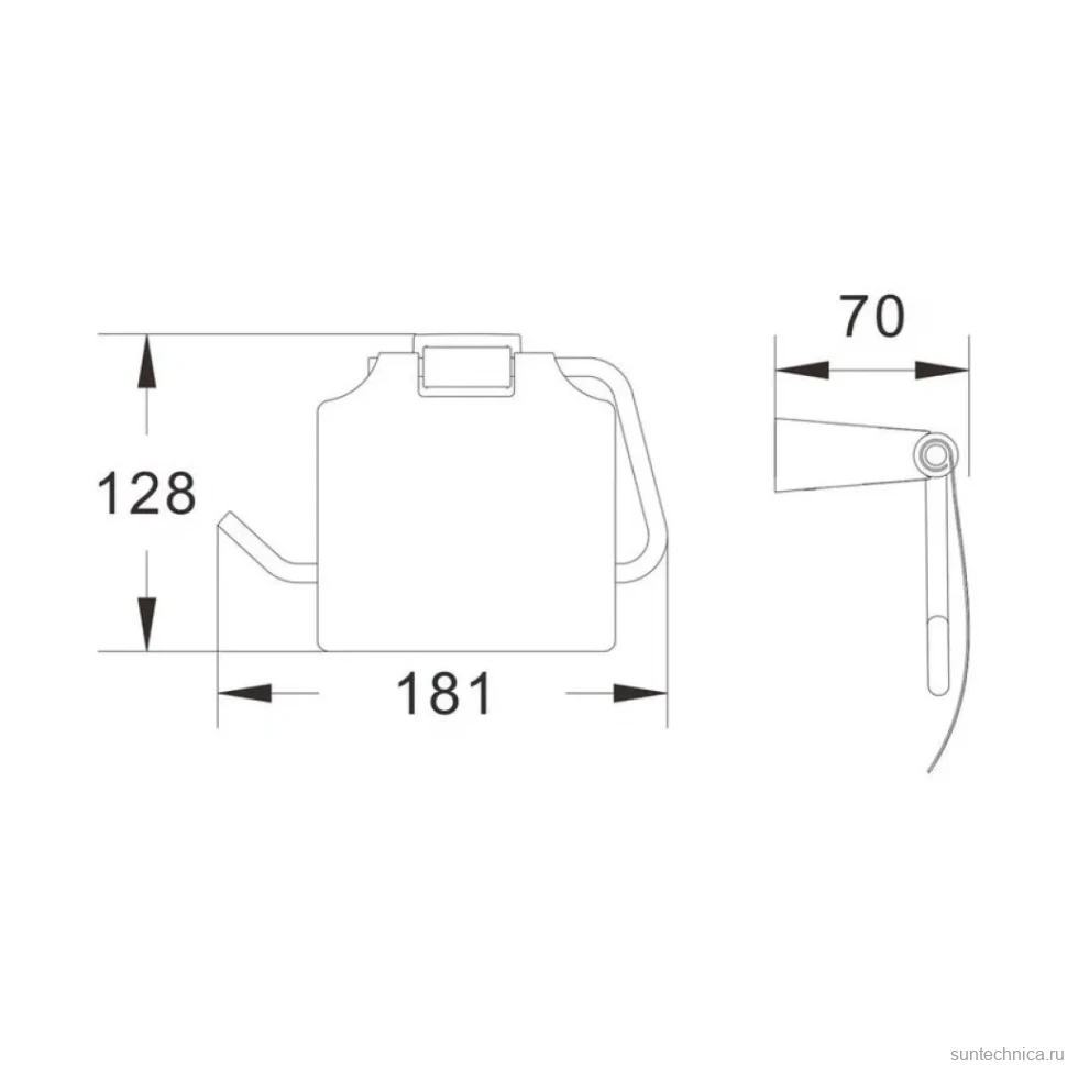 Держатель для туалетной бумаги Shevanik SG5705C, белый