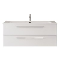 Тумба под раковину без столешницы Cezares Eco Cer-N 120 bianco lucido, ручки сатин