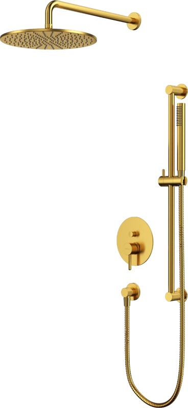 Душевой комплект WHITECROSS Y YSET05GLB С ВНУТРЕННЕЙ ЧАСТЬЮ, брашированное золото
