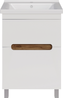 Тумба с раковиной ASB-Mebel Вита 60 белый, дуб золотой