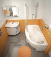 Акриловая ванна Ravak Rosa 95 L 160x95 см, угловая, левая, пристенная, белая, асимметричная, на ножках