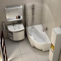 Акриловая ванна Ravak Rosa 95 L 160x95 см, угловая, левая, пристенная, белая, асимметричная, на ножках