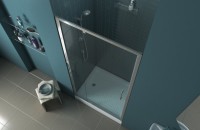 Душевая дверь в нишу Bravat Line BD100.4112A 100х200, распашная