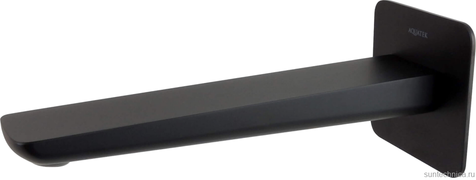 Излив AQUATEK Вега AQ1041MB для ванны, черный матовый