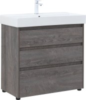 Мебель для ванной комнаты Aquanet Nova Lite 85 напольная, дуб рошелье, 3 ящика