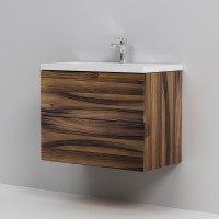 Тумба с раковиной AM.PM Gem 75 подвесная, орех