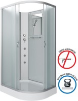 Душевая кабина Niagara Classic NG-3312-14LBKG 120х80 см, без крыши, с гидромассажем