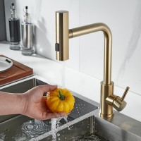 Смеситель для кухни Shevanik S263G золотой сатин