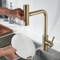 Смеситель для кухни Shevanik S263G золотой сатин
