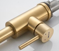 Смеситель для кухни Shevanik S263G золотой сатин