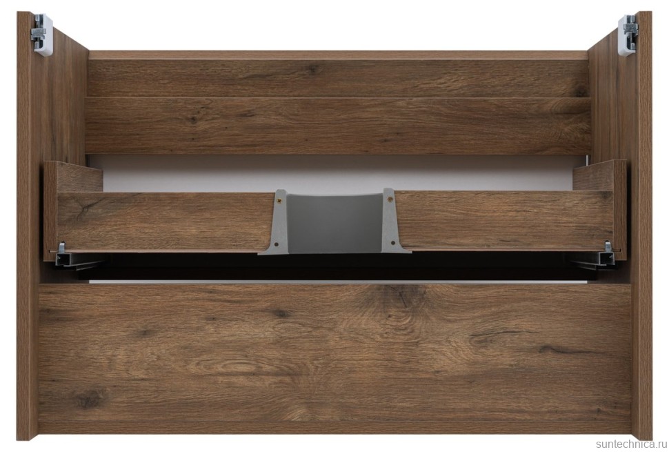 Тумба под раковину Aquanet Тренд 75 дуб рустикальный/белый сатин