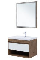 Тумба под раковину Aquanet Тренд 75 дуб рустикальный/белый сатин Тумба под раковину Aquanet Тренд 75 дуб рустикальный/белый сатин