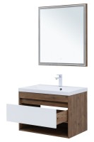 Тумба под раковину Aquanet Тренд 75 дуб рустикальный/белый сатин Тумба под раковину Aquanet Тренд 75 дуб рустикальный/белый сатин