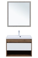 Тумба под раковину Aquanet Тренд 75 дуб рустикальный/белый сатин Тумба под раковину Aquanet Тренд 75 дуб рустикальный/белый сатин