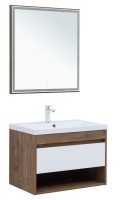 Тумба под раковину Aquanet Тренд 75 дуб рустикальный/белый сатин Тумба под раковину Aquanet Тренд 75 дуб рустикальный/белый сатин