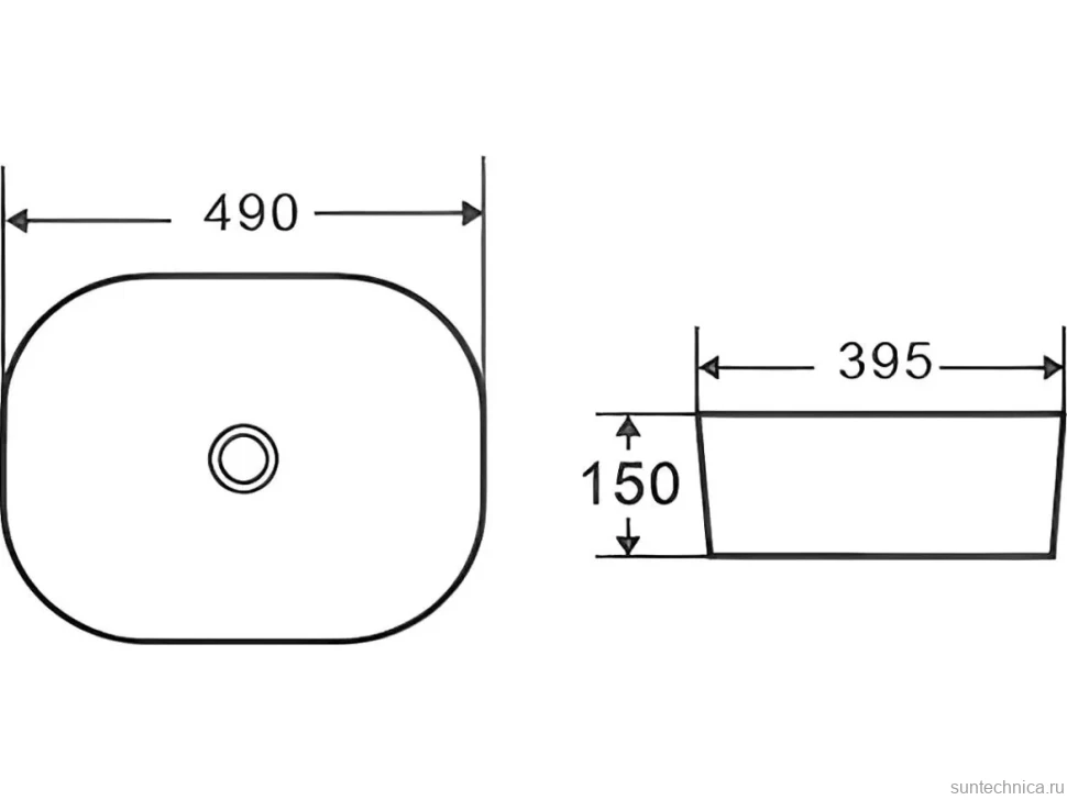 Накладная раковина D&K Venice 49