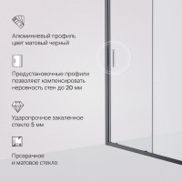 Душевая дверь в нишу AM.PM Gem Solo W90G-120-1-195BM 120 см