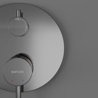Душевой комплект Sancos Select SC3003CH хром, С ВНУТРЕННЕЙ ЧАСТЬЮ