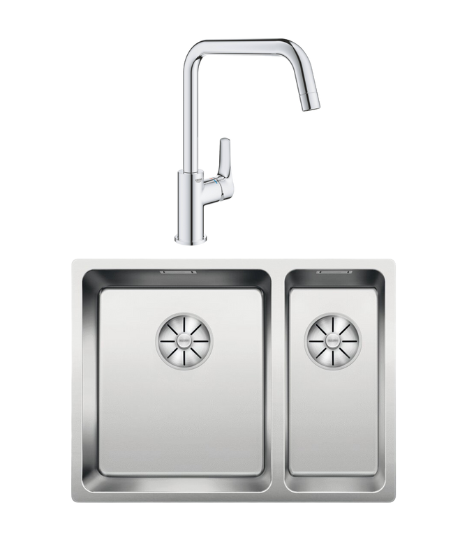 Комплект Мойка Blanco Andano 340/180-IF L + Смеситель Grohe Eurosmart