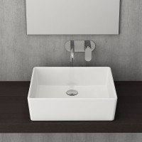 Накладная раковина Berges Ego 50x40, глянцевая белая