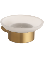 Мыльница Bemeta Zyra 174108040 настенная, стеклянная, золотая