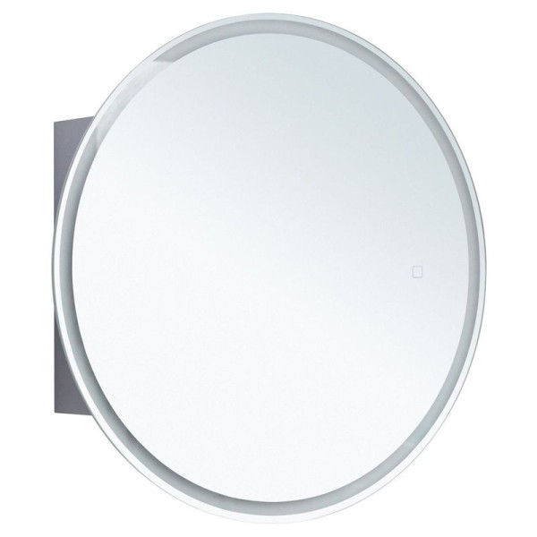 Шкаф с зеркалом в ванную с подсветкой Aquanet Оптима 70 белый, с LED подсветкой