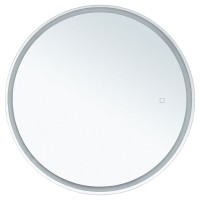 Шкаф с зеркалом в ванную с подсветкой Aquanet Оптима 70 белый, с LED подсветкой