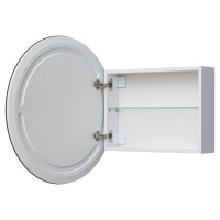 Шкаф с зеркалом в ванную с подсветкой Aquanet Оптима 70 белый, с LED подсветкой