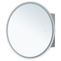 Шкаф с зеркалом в ванную с подсветкой Aquanet Оптима 70 белый, с LED подсветкой