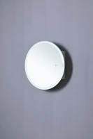 Шкаф с зеркалом в ванную с подсветкой Aquanet Оптима 70 белый, с LED подсветкой