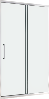 Душевая дверь в нишу Abber Schwarzer Diamant AG30120H 120 см, профиль хром, стекло прозрачное