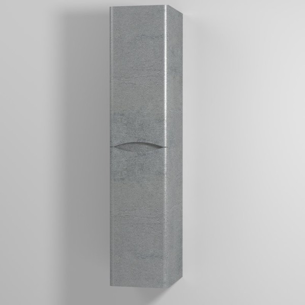 Шкаф пенал для ванной Vod-Ok Adel 35 L, с бельевой корзиной, подвесной, горный камень