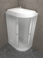 Душевая кабина Triton Коралл Лайт L 120х80 см, белая