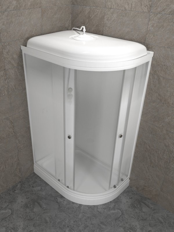 Душевая кабина Triton Коралл Лайт L 120х80 см, белая