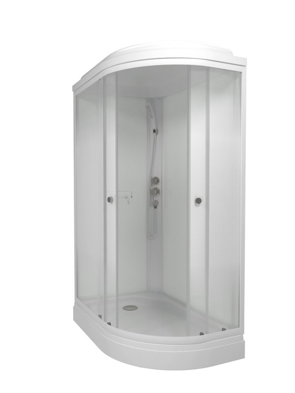 Душевая кабина Triton Коралл Лайт L 120х80 см, белая