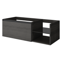 Тумба под раковину без столешницы Armadi Art Quatro 6 120 oak anthracite, профиль anthracite