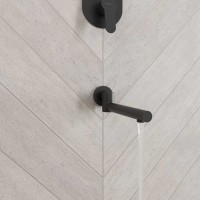 Душевой комплект Berges Nardis 3R 071014 С ВНУТРЕННЕЙ ЧАСТЬЮ, черный матовый