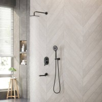 Душевой комплект Berges Nardis 3R 071014 С ВНУТРЕННЕЙ ЧАСТЬЮ, черный матовый