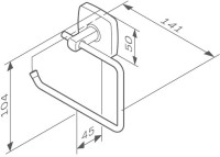 Держатель для туалетной бумаги AM.PM Gem A9034122 Держатель для туалетной бумаги AM.PM Gem A9034122