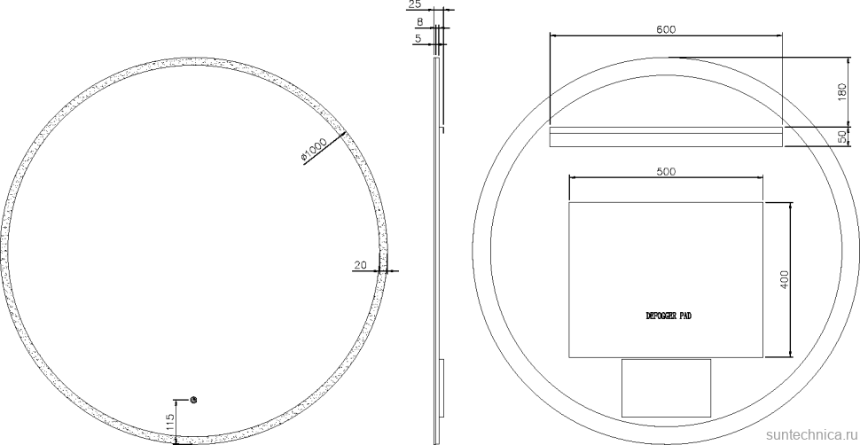 Мебель для ванной комнаты Armadi Art Quatro 6 120 anthracite, с раковиной anthracite