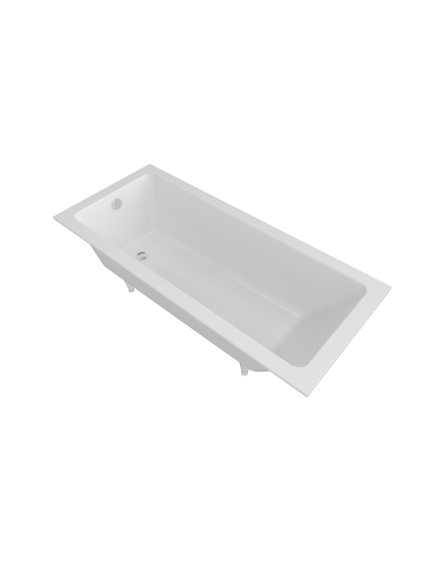 Ванна из искусственного камня Triton Сириус 170x70 см, встраиваемая, белая, на ножках