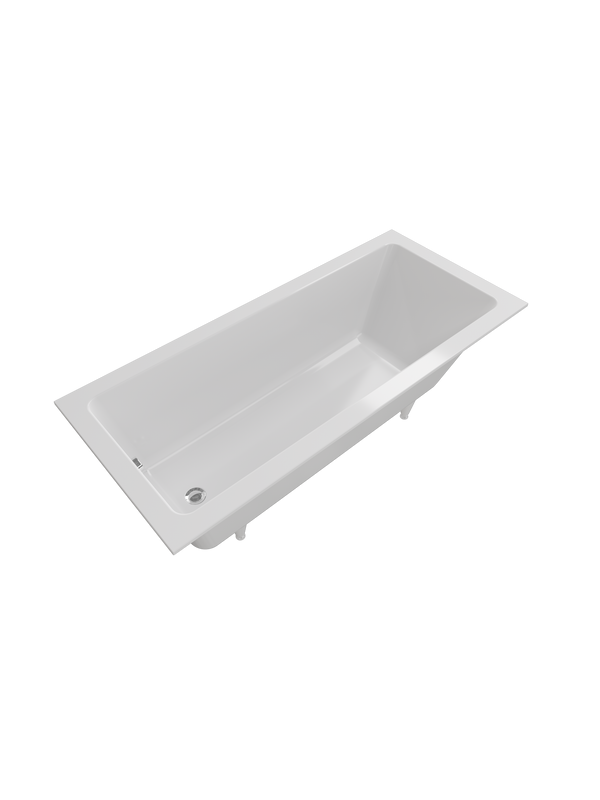 Ванна из искусственного камня Triton Сириус 170x70 см, встраиваемая, белая, на ножках