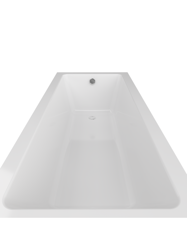 Ванна из искусственного камня Triton Сириус 170x70 см, встраиваемая, белая, на ножках