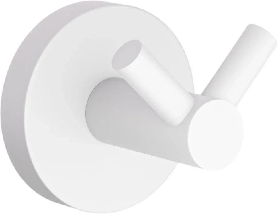Крючок DEKOR BANYO Alina White A40 408 05 матовый белый, на шурупах