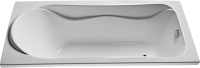 Акриловая ванна EUROLUX Akra 160x70 см, пристенная, белая, с каркасом, 160х70, с каркасом