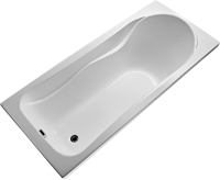 Акриловая ванна EUROLUX Akra 160x70 см, пристенная, белая, с каркасом, 160х70, с каркасом