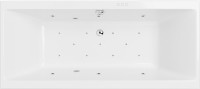 Акриловая ванна Excellent Pryzmat WAEX.PRY16.RELAX 160x75 см, встраиваемая, с гидромассажем, белая, с каркасом, со сливом-переливом
