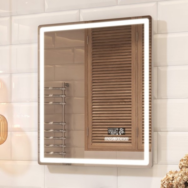 Зеркало Vigo Geometry Media 044 60 с подсветкой, с антизапотевателем