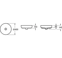 Комплект Накладная раковина Lavinia Boho Bathroom Sink Slim 33311005 + Смеситель Wellsee ICON! for life 182306000 хром