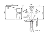 Смеситель для биде Wonzon & Woghand Shakespeare WW-655001-DG темное золото Смеситель для биде Wonzon & Woghand Shakespeare WW-655001-DG темное золото